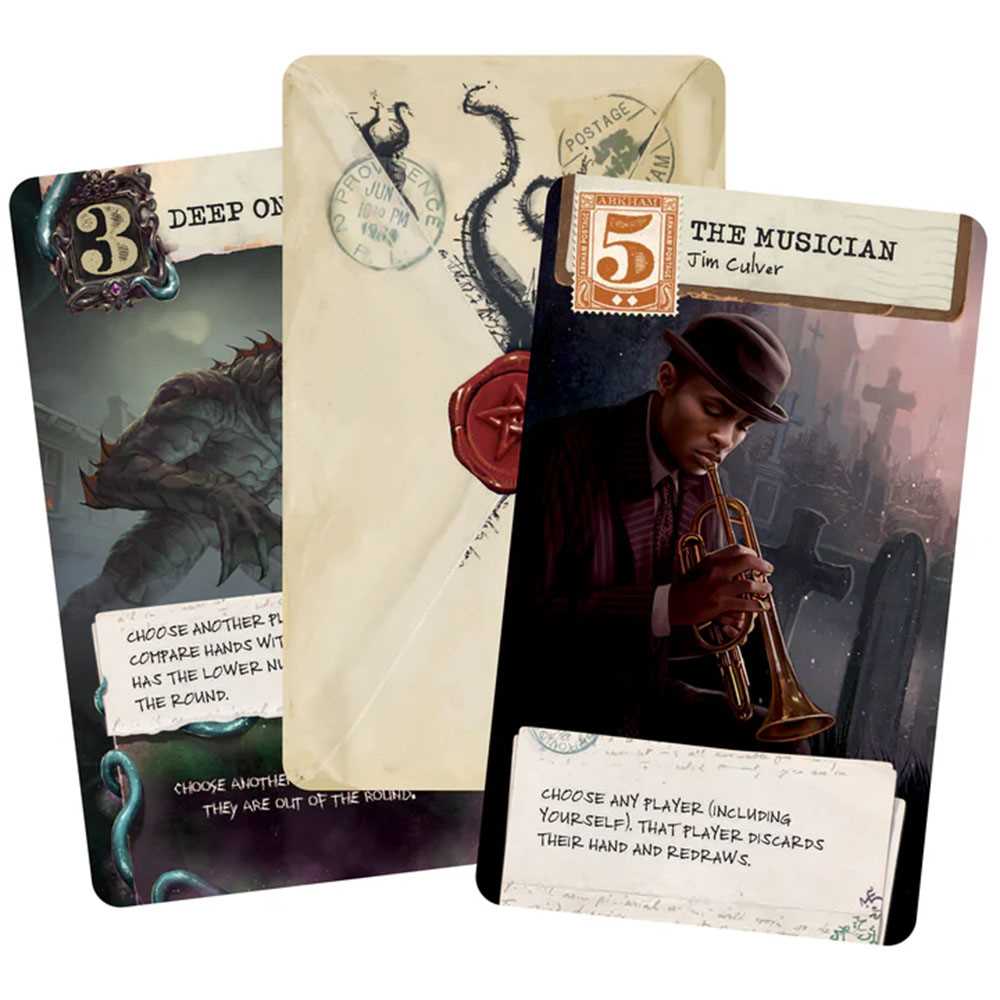 Arkham Horror Lovecraft Letter Card Game Contents - Tabletop Gaming