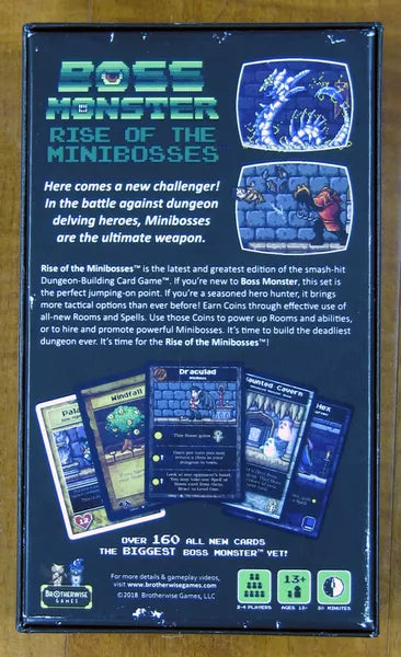 Boss Monster Rise of the Minibosses Card Game Back - Tabletop Gaming
