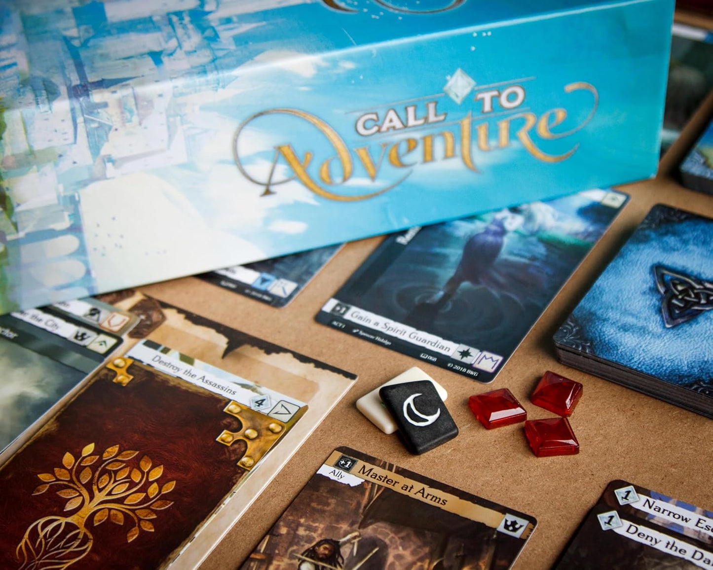 Call to Adventure Board Game Contents - Tabletop Gaming