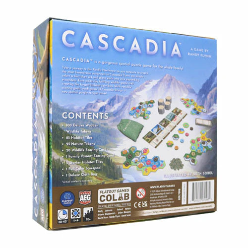Cascadia Board Game Back - Tabletop Gaming