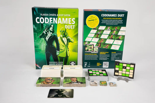 Codenames Duet 2025 Card Game Contents 2 - Tabletop Gaming
