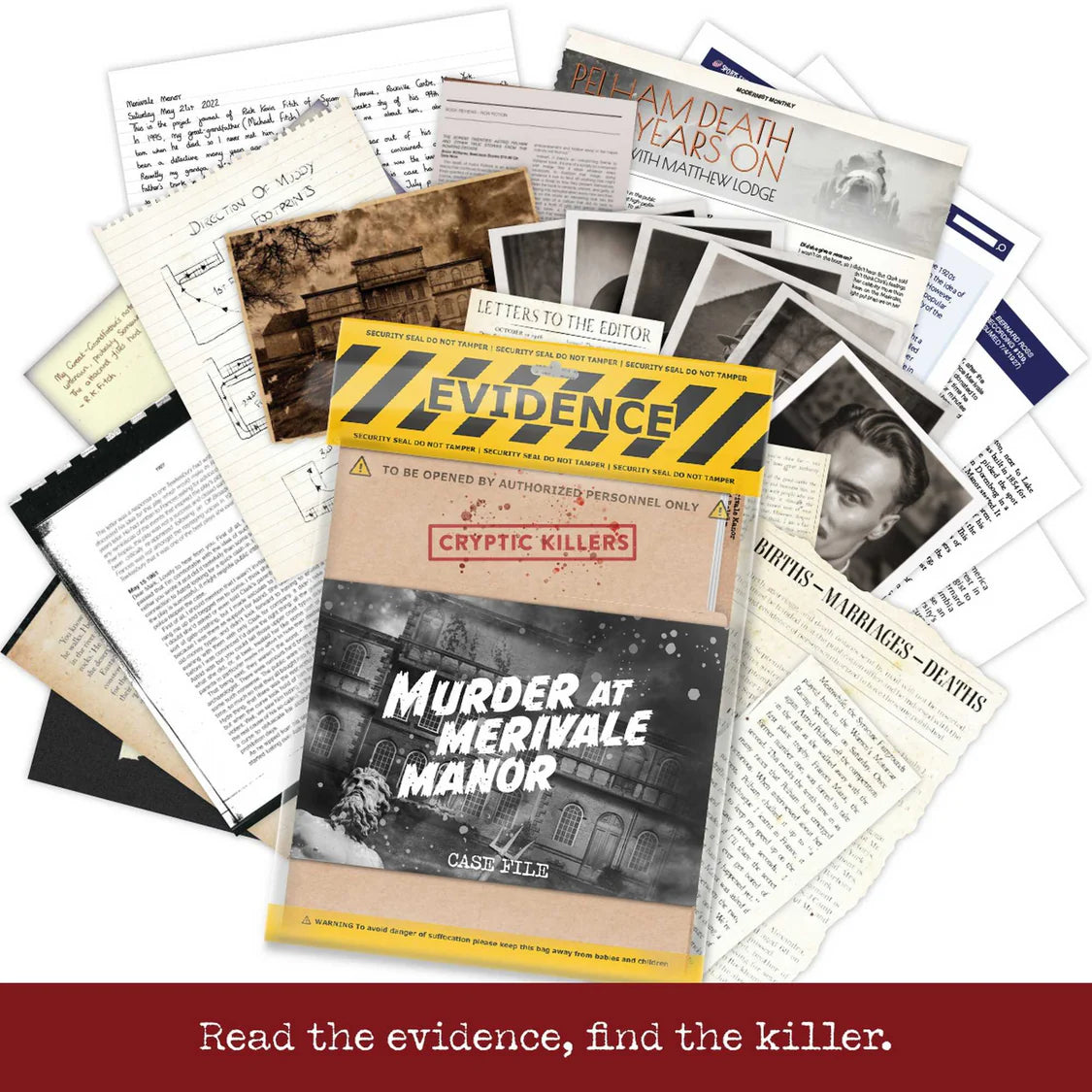 Cryptic Killers - Murder at Merivale Manor-Tabletop Gaming