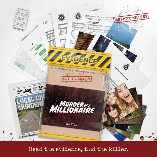 Cryptic Killers - Murder of a Millionaire-Tabletop Gaming