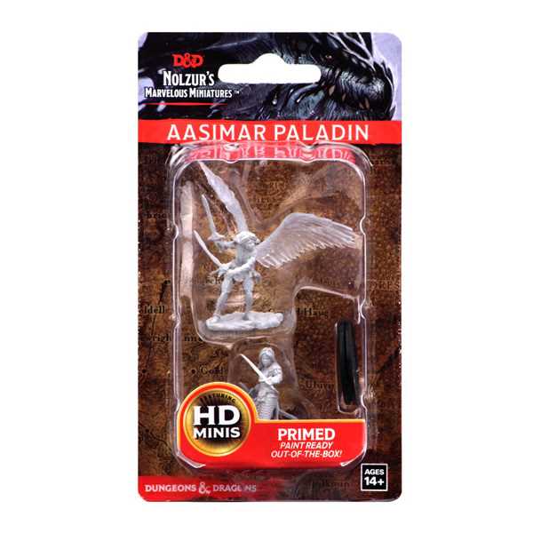 D&D Unpainted Miniatures: Aasimar Female Paladin - Tabletop Gaming