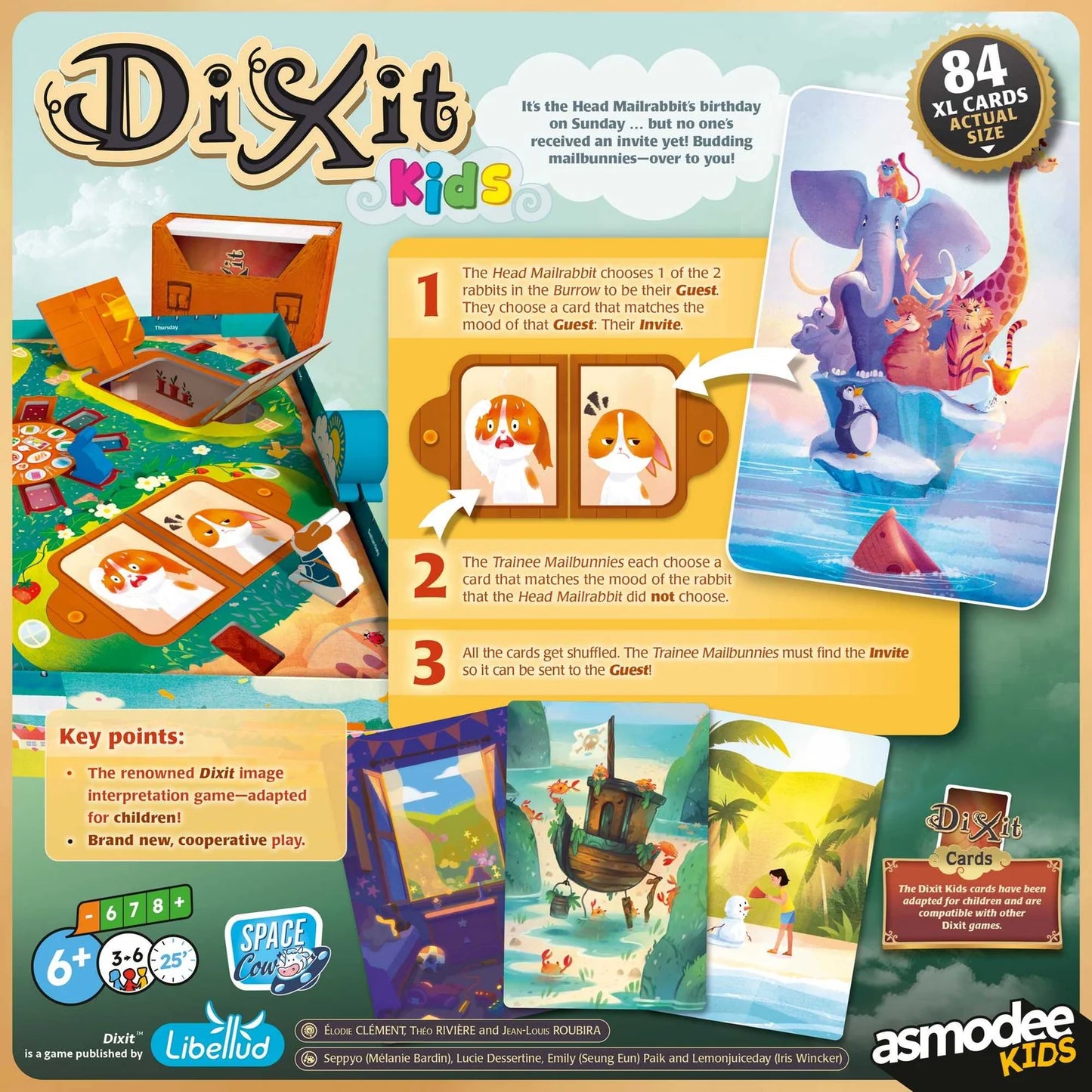 Dixit Kids Board Game Back - Tabletop Gaming
