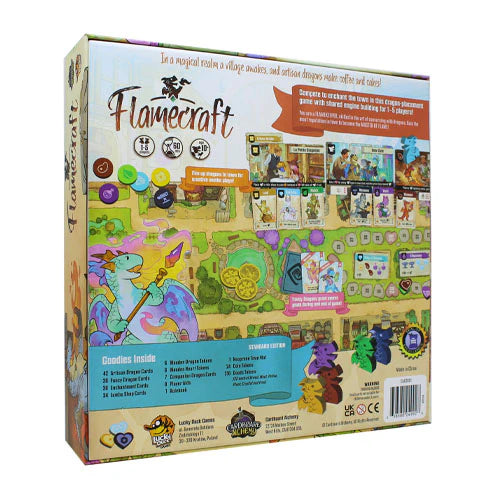 Flamecraft Board Game Back - Tabletop Gaming