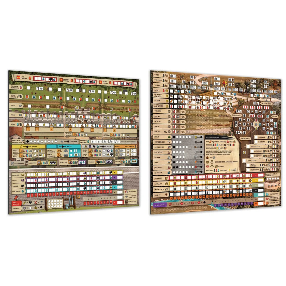 Hadrian's Wall and The Anarchy Dry Erase Boards-Tabletop Gaming