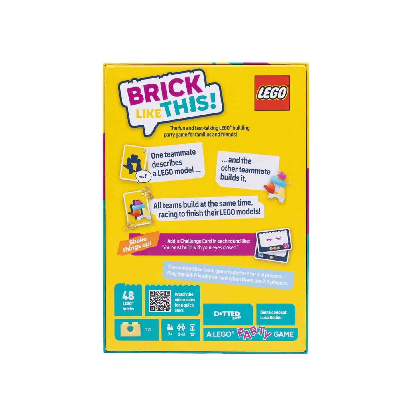 Lego Brick Like This Board Game Back - Tabletop Gaming