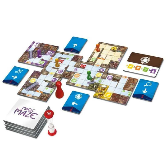 Magic Maze Board Game Contents - Tabletop Gaming