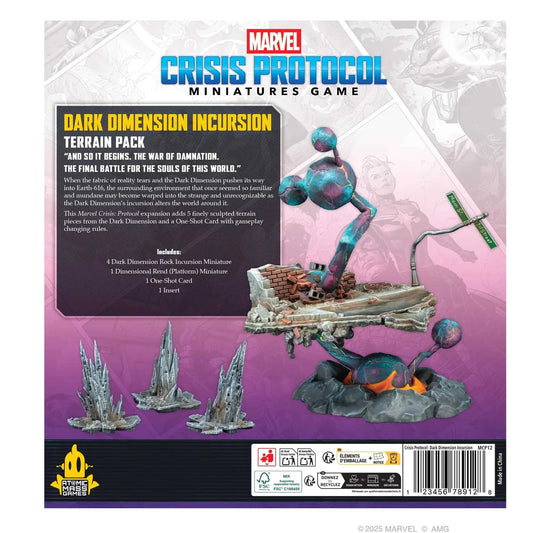 Marvel: Crisis Protocol - Dark Dimension Incursion Terrain Pack- Tabletop Gaming