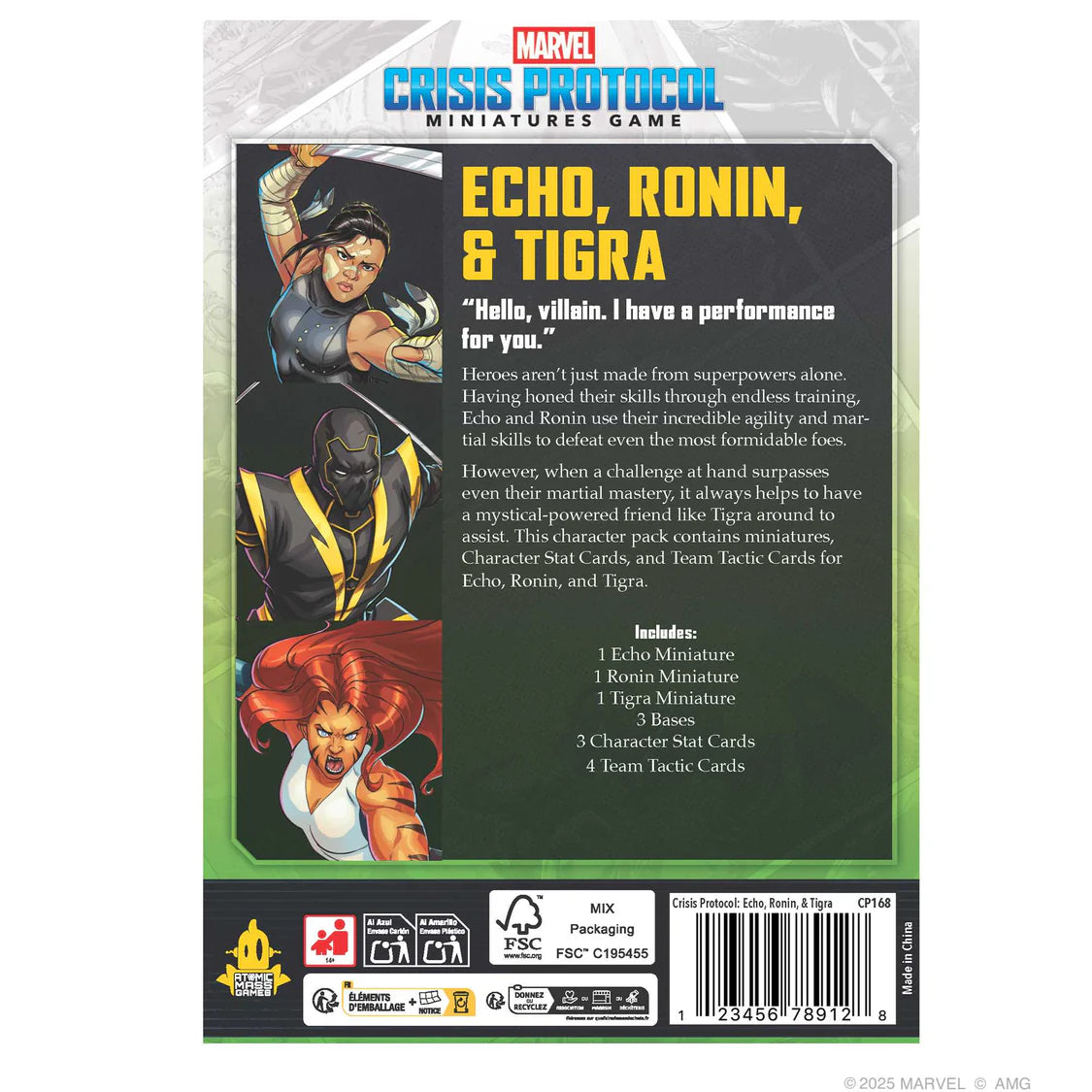 Marvel: Crisis Protocol - Echo, Ronin, Tigra- Table Top Gaming