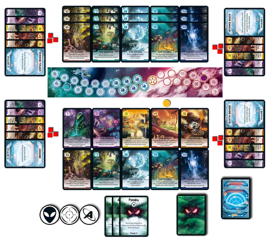 Not Alone Card Game Contents - Tabletop Gaming