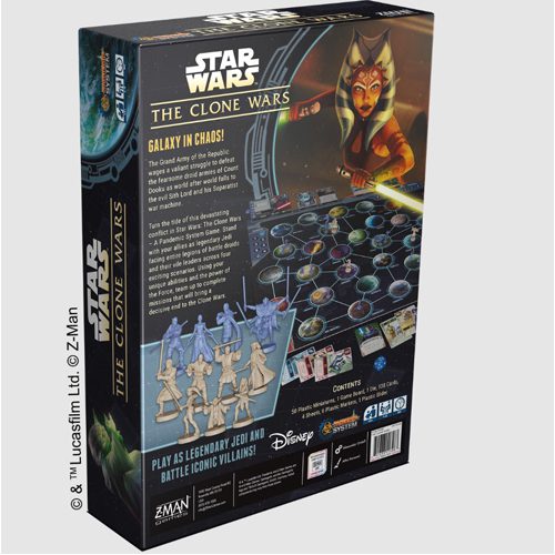 Pandemic Star Wars The Clone Wars Board Game Back - Tabletop Gaming