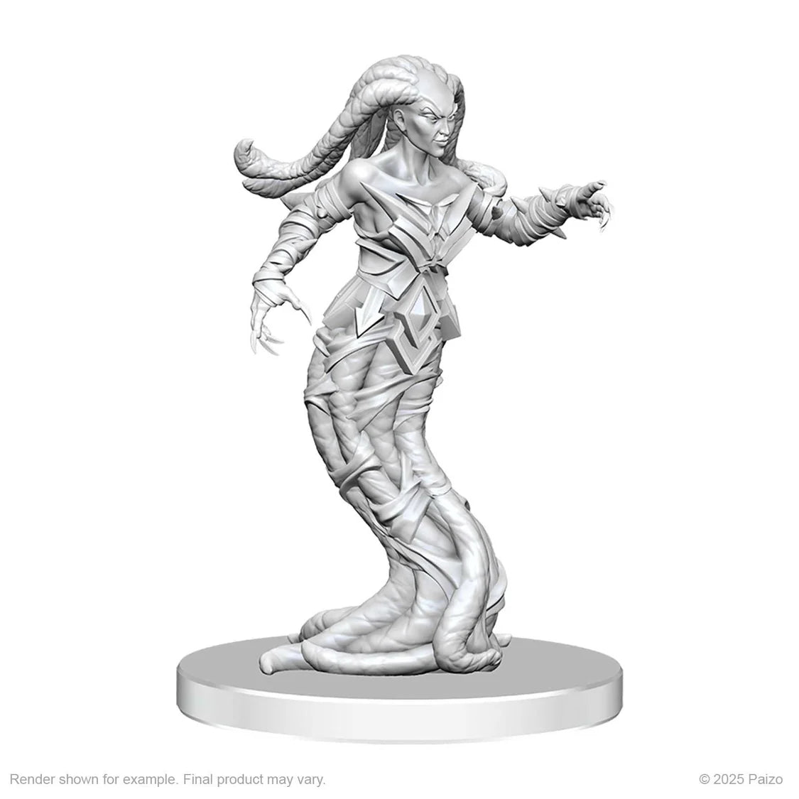 Pathfinder Battles Deep Cuts Unpainted Miniatures: Gylou (Handmaiden Devil) & Ferrugon (Rust Devil) - Tabletop Gaming
