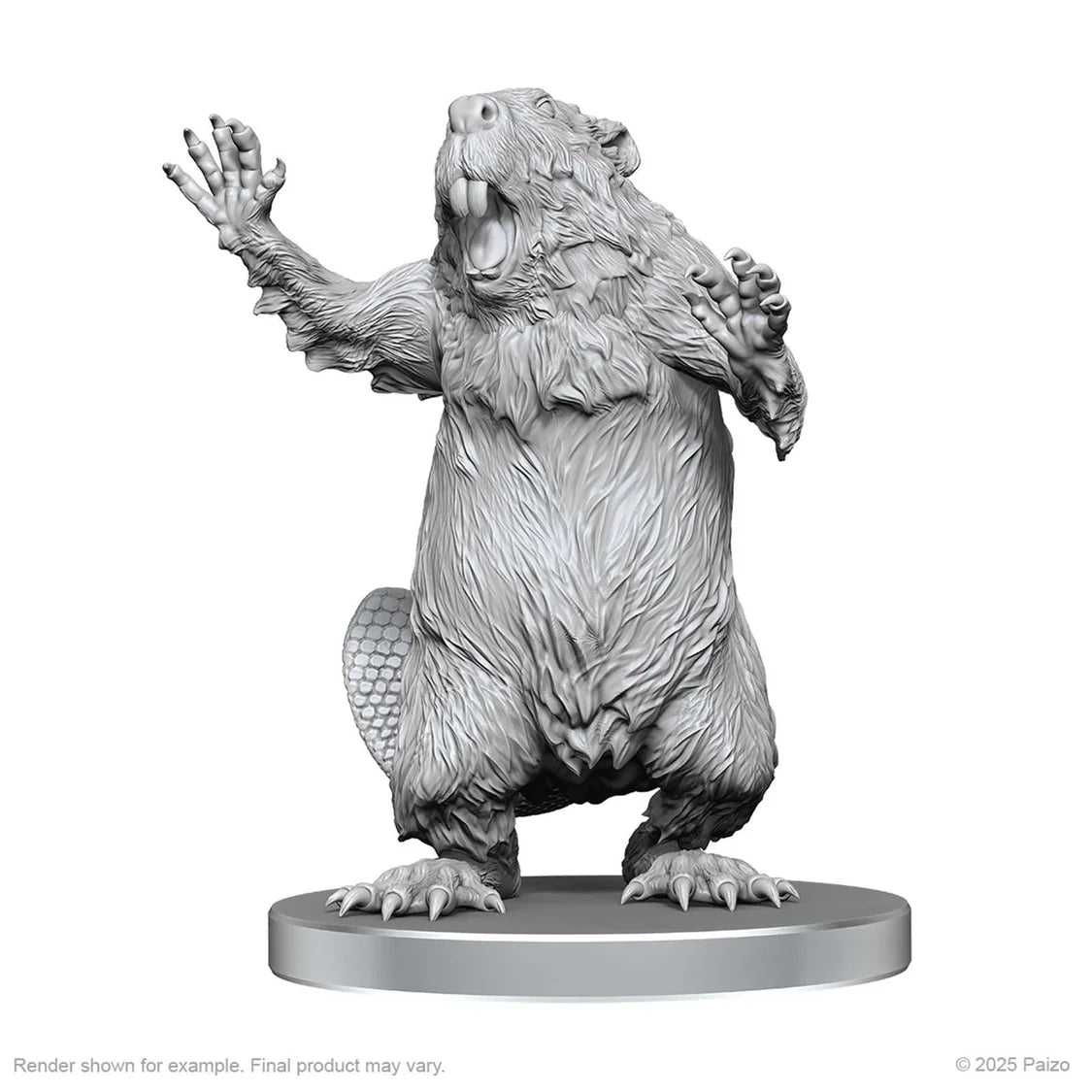 Pathfinder Deep Cuts Unpainted Miniatures: Boggard Scout & Castoroides (W26) 2 - Tabletop Gaming