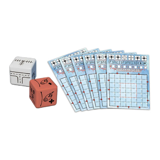Railroad Ink Deep Blue Edition Contents - Tabletop Gaming