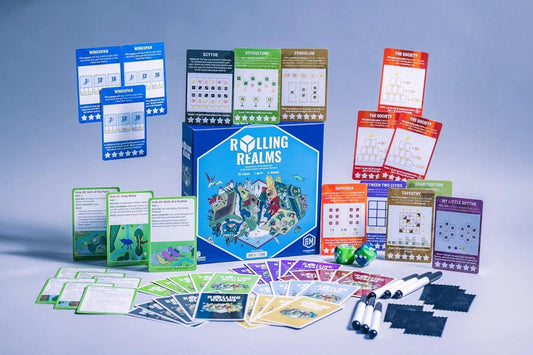 Rolling Realms Board Game Contents - Tabletop Gaming
