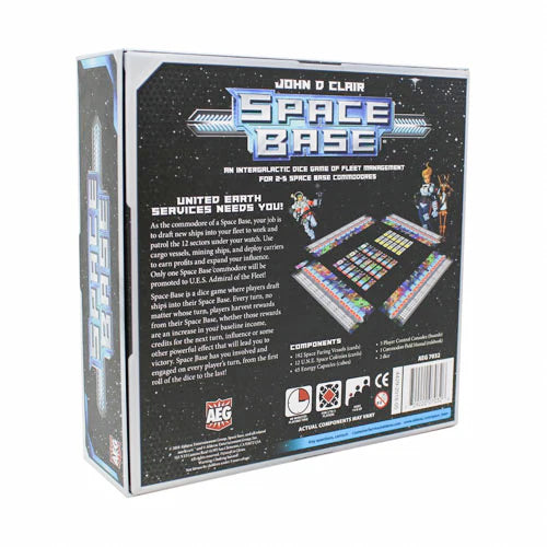 Space Base Board Game Back - Tabletop Gaming