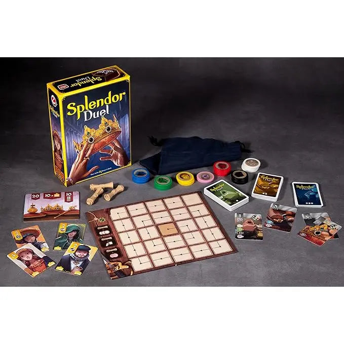 Splendor Duel Board Game Contents - Tabletop Gaming