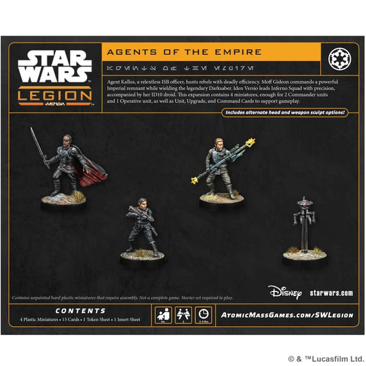 Star Wars: Legion - Agent Kallus Iden Versio ID10 & Moff Gideon-Tabletop Gaming