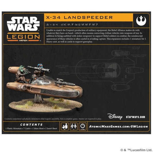 Star Wars: Legion - X-34 Landspeeder-Tabletop Gaming