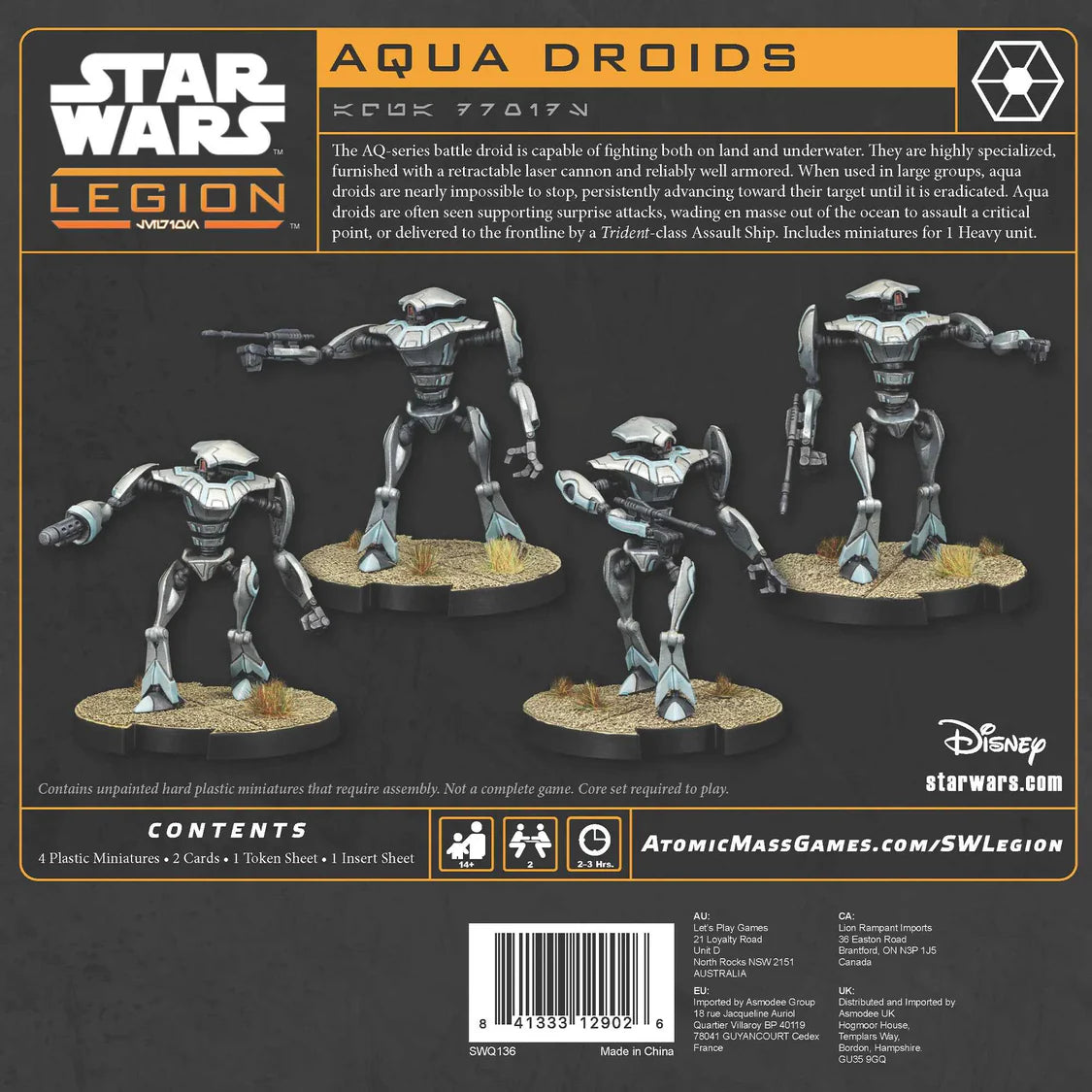 Star Wars Legion: Aqua Droids Expansion-Table Top Gaming