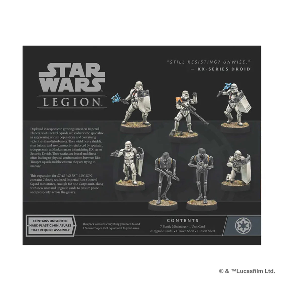Star Wars Legion: Imperial Riot Control Squad Expansion- Table Top Gaming