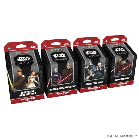 Star Wars: Unlimited Twin Suns Deck Display (4)-Tabletop Gaming