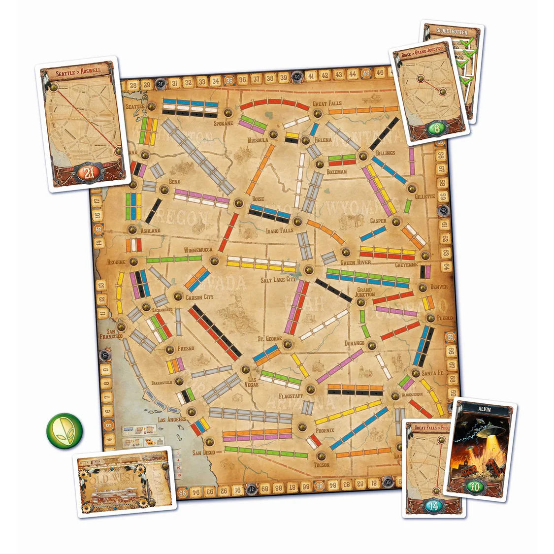 Ticket To Ride Map Collection: Volume 6 - France & Old West-Tabletop Gaming