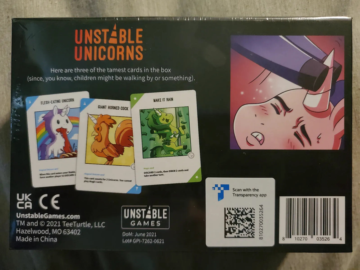 Unstable Unicorns NSFW Base Game 2 - Tabletop Gaming
