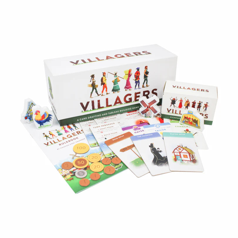 Villagers Card Game Contents - Tabletop Gaming