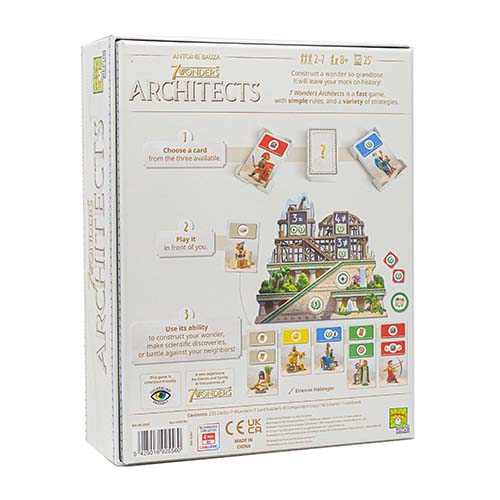 7 Wonders Architects Board Game Back - Tabletop Gaming