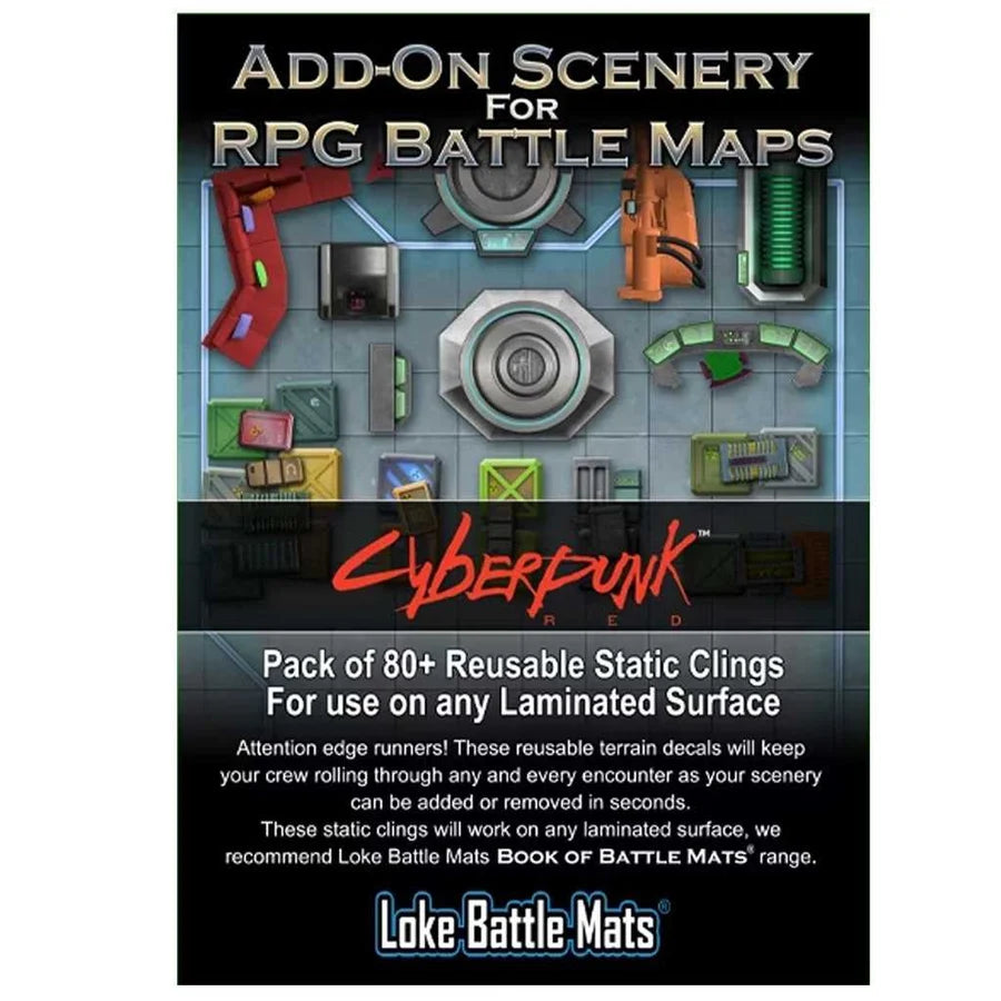 Add-On Scenery For RPG Battle Maps: Cyberpunk-Tabletop Gaming