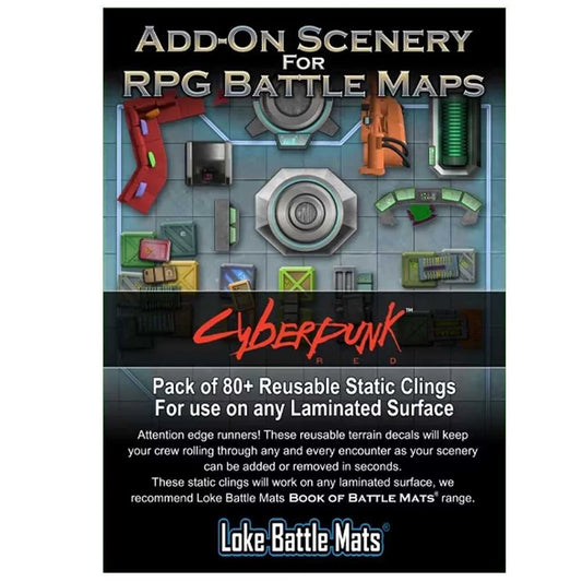 Add-On Scenery For RPG Battle Maps: Cyberpunk-Tabletop Gaming