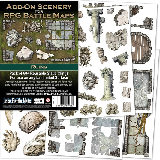 Add-On Scenery For RPG Battle Maps: Ruins-Tabletop Gaming