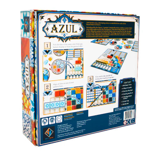 Azul Board Game Back - Tabletop Gaming
