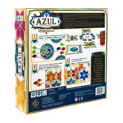 Azul Summer Pavilion Back Board Game - Tabletop Gaming