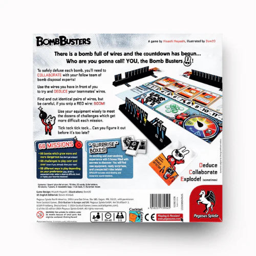 Bomb Busters Board Game Back - Tabletop Gaming