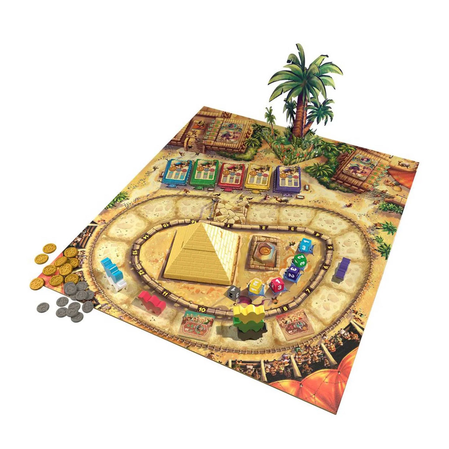 Camel Up Second Edition Board Game Contents - Tabletop Gaming