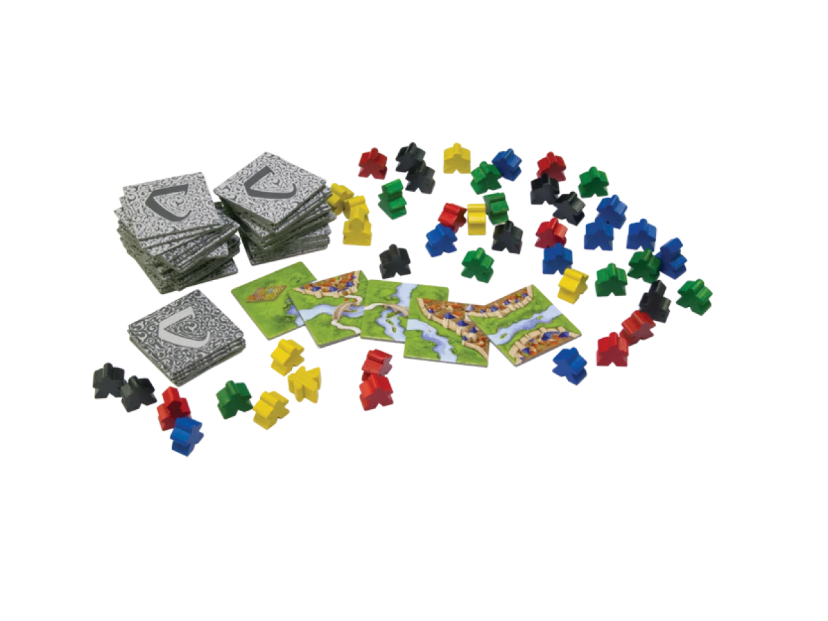 Carcassonne Board Game Contents - Tabletop Gaming