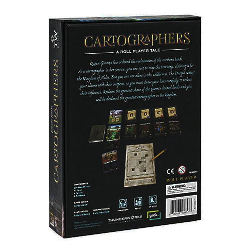 Cartographers A Roll Player Tale Card Game Back - Tabletop Gaming