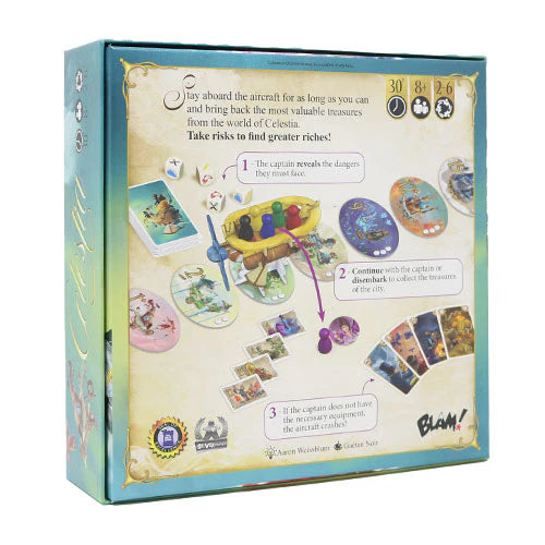 Celestia Board Game Back - Tabletop Gaming