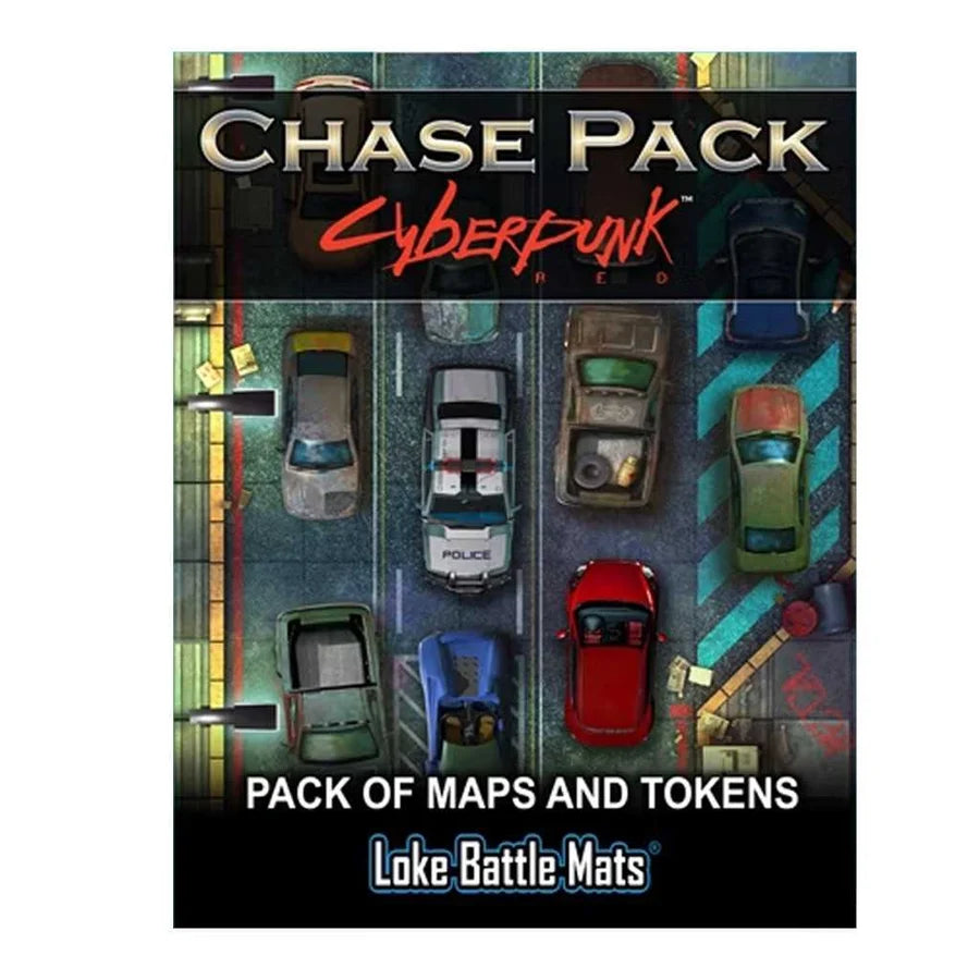 Chase Pack: Pack Of Maps and Tokens - Cyberpunk-Tabletop Gaming