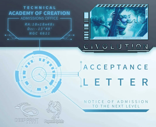 Civolution: Acceptance Letter Expansion-Tabletop Gaming