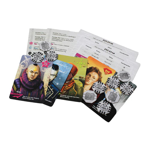 Coup Card Game Contents - Tabletop Gaming