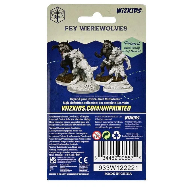 Critical Role Unpainted Miniatures: Fey Werewolves 2 - Tabletop Gaming