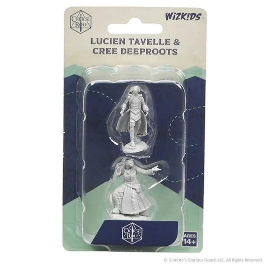 Critical Role Unpainted Miniatures: Lucien Tavelle & Cree Deeproots - Tabletop Gaming