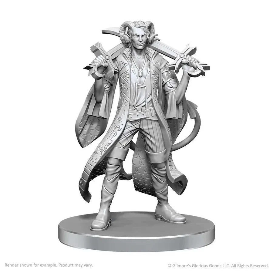 Critical Role Unpainted Miniatures: Mollymauk Tealeaf & Caduceus Clay - Tabletop Gaming