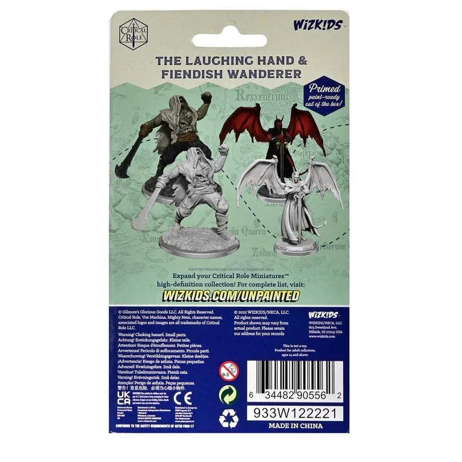 Critical Role Unpainted Miniatures: The Laughing Hand & Fiendish Wanderer 2 - Tabletop Gaming