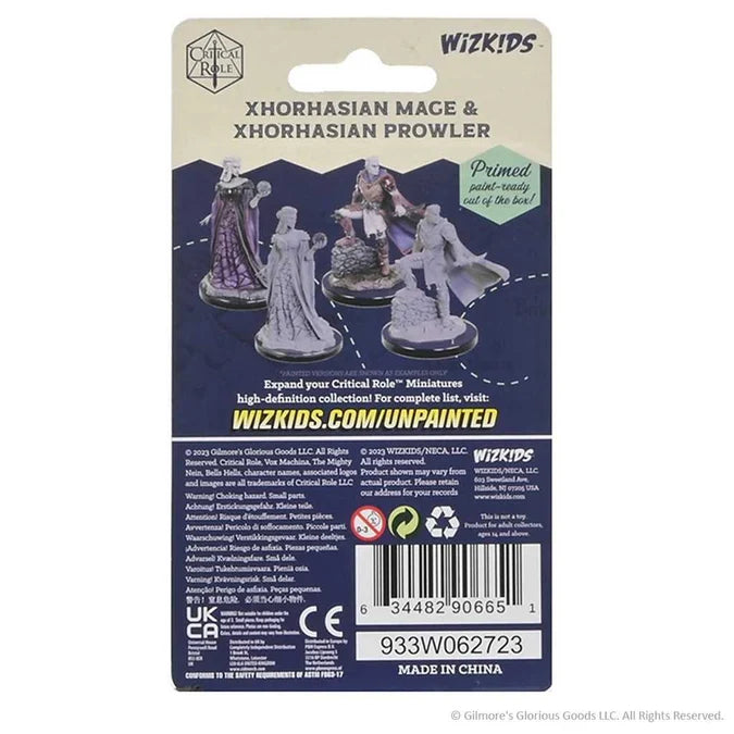 Critical Role Unpainted Miniatures: Xhorhasian Mage & Xhorhasian Prowler 2 - Tabletop Gaming